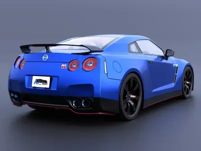 Nissan GT-R R35-Std-SCS01 3D model