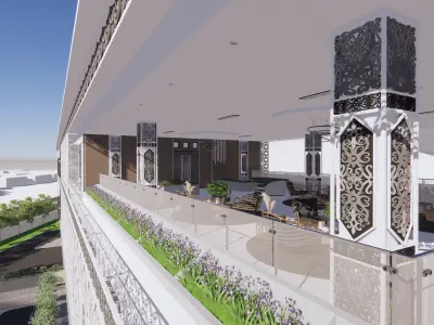 The Teatre Building Of Sambas Cultural Centre 3D model