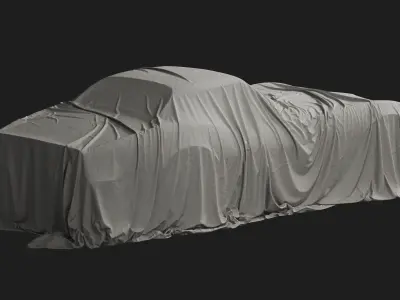 Retro Car Cover 10 3D model