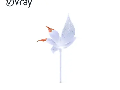 Decorative Metal Leaf Sculpture Model Pack Low-poly 3D model