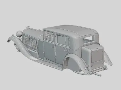 Bentley 8 Liter Limousine 1932 Printable Body - ANY Scale 3D print model