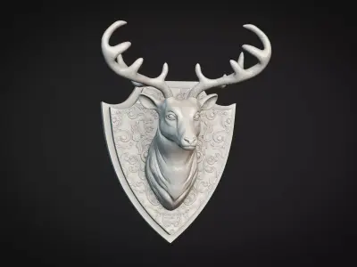 Deer Head 3D print model