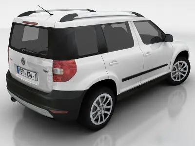 Skoda Yeti Low-poly 3D model
