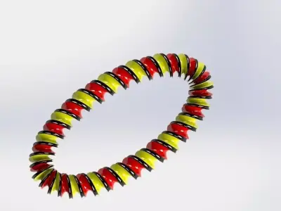 Spiral Torus 6 Free 3D model