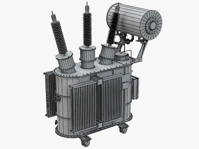 Electrical Transformer 6 3D model