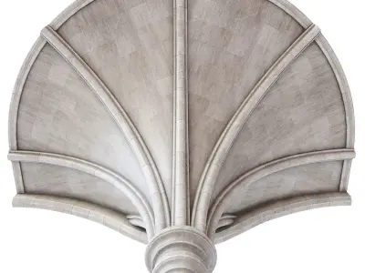 Throne Room Pillar Ceiling Side 3D model