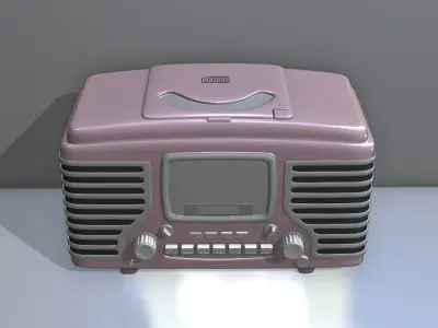 Desktop receiver with CD player 3D model
