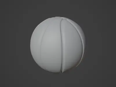 Basketball Low-poly 3D model