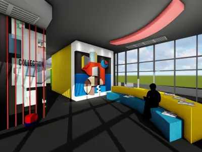 Parametric Office Design Set 3D model