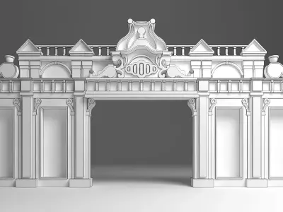 English Entry Gate 3D model