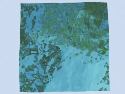 VR PBR ENVIRONMENT ASSET REALISTIC WATER 3D MODEL FREE  Free low-poly 3D model