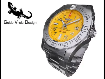 Breitling Super Avenger Seawolf 3D model