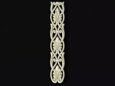 Central decor ornament for furniture 3D model 231