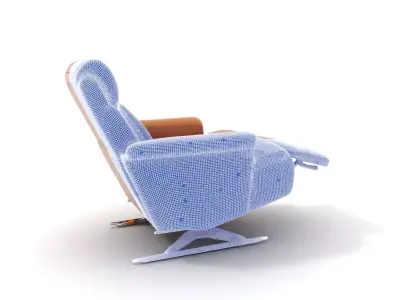 Tan Recliner Chair model pack Low-poly 3D model