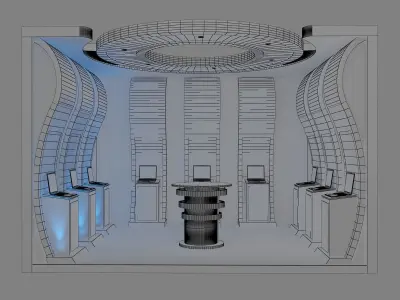  Booth Exhibition Stand a14a 3D model