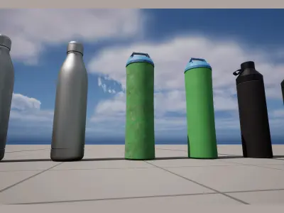 Bottles New Used Insulated Free 3D model