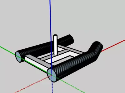 Running sled 3D model