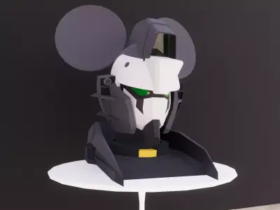 GUNDAM MOUSE HEAD Free 3D model