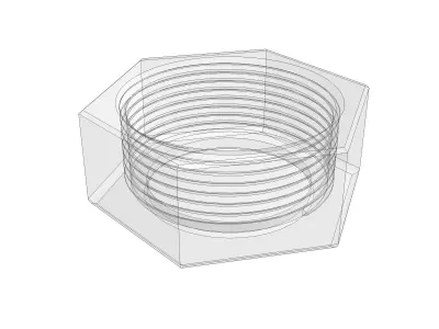 Ducati Fuel Level Sensor Nut 3D print model