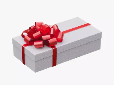Christmas gift box 06 3D model