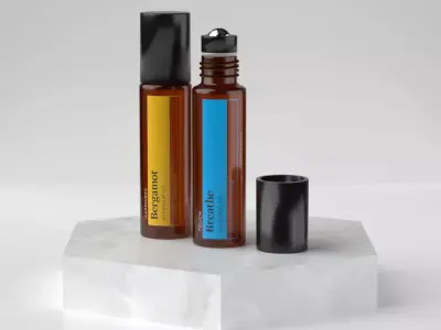 Essential Oil Roller Bottle 10mL 3D model