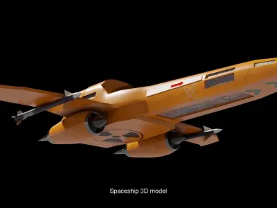 Spaceship 3D model and Kit ufo 3D models 3D Model Collection