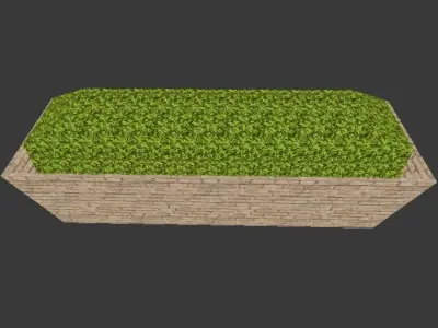Hyrule Fortress Planter Free low-poly 3D model