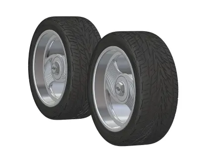 Wheels  20inch HRBB Deuce for your scale model 3D print model