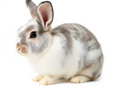 Fluffy Brown Bunny model pack Low-poly 3D model