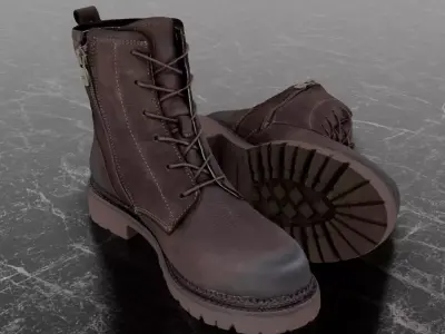GREYDER - 3D BOOTS Low-poly 3D model