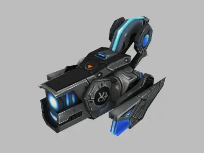 Machinery - Floating Cannon 02 3D model