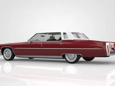 Cadillac DeVille Sedan 1975 3D model