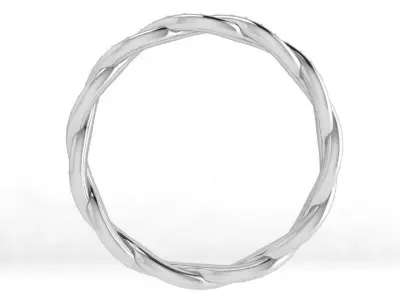Twisted Diamond Band 4396 3D print model