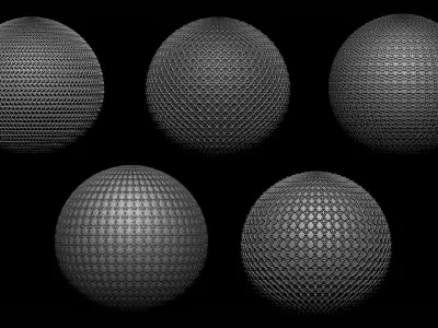 Zbrush - 45 Scale Nanomesh  Meshes Texture