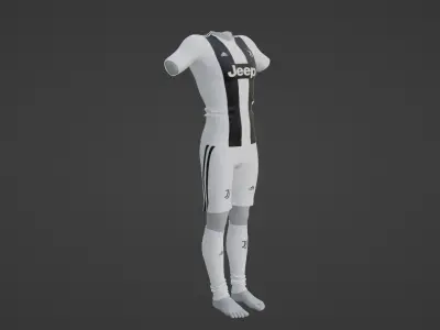 Juventus Sportwear Low-poly 3D model