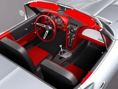 Chevrolet Corvette C2 Convertible 3D model