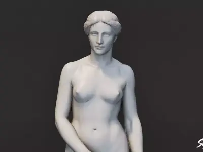 Aphrodite Statue Low-poly 3D model