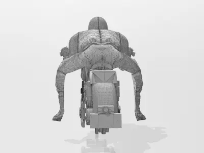 Reprint of the Aurora Thundercycle Slotcar 3D print model