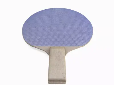 Table Tennis Racket 02 Low-poly 3D model
