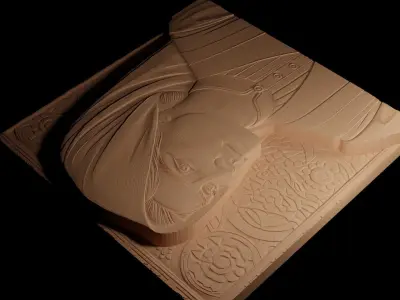 Inventor CNC 3d Print High Relief Sand Casting 3D print model