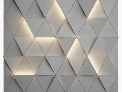 Wood Wall Panel  3D model