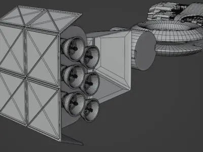 3d Space Models Low-poly 3D model