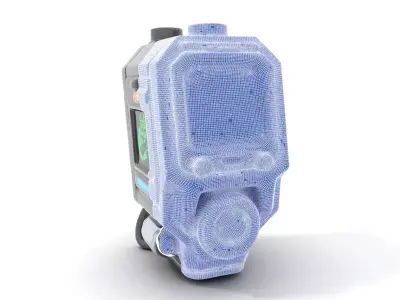 Futuristic Device Model Pack for Interactive Displays Low-poly 3D model