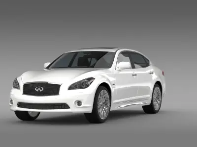 Infiniti M35hL Y51 2013 3D model