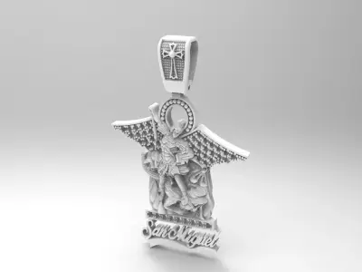 san miguel arcangel 3D print model