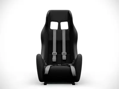 Racing Seat v3 Low-poly 3D model