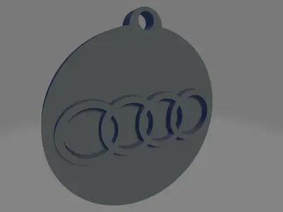 Audi Keychain 3D print model