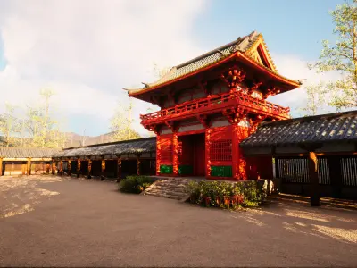 Japanese Temple Pack 3D model