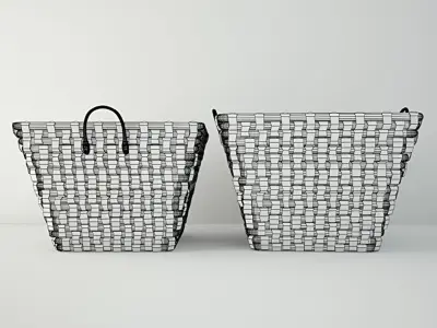 Coloured Baskets by ZARA HOME 3D model