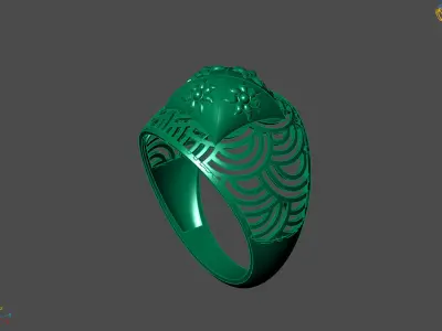 Plain Ring Women Ready STL 3DM Models Womens Rings 3D models 3D print model 56